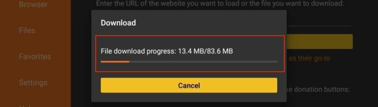 Downloader Download Screen
