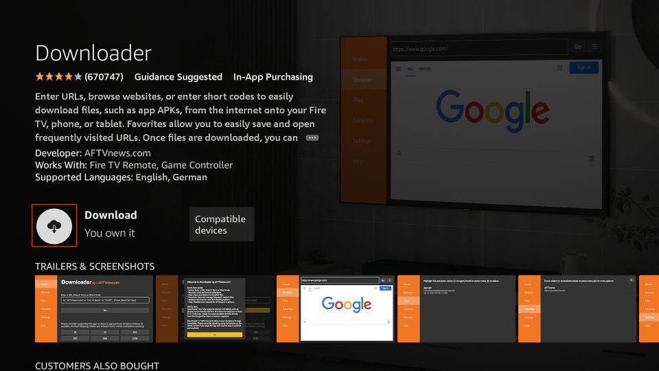 Step 5 – Install Downloader